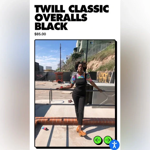 Nooworks Twill Classic Black Jumpsuit NWT - Picture 3 of 9